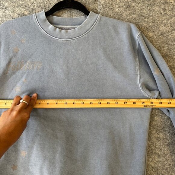 Folklore Taylor Swift Swifty Cardigan Sky Blue Eras Sweatshirt Size Small - Picture 8 of 15